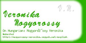 veronika mogyorossy business card